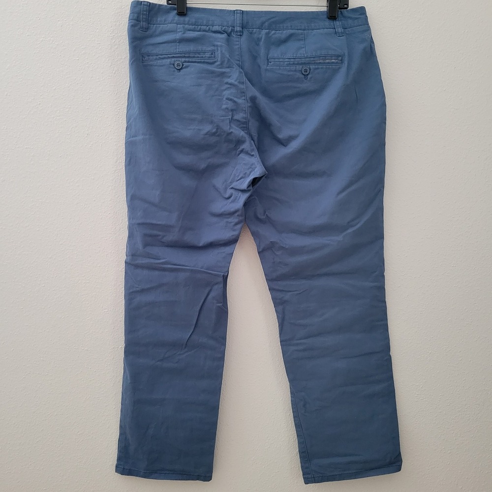 Bonobos 35x30 Slim Stretch Chinos Pants Mens Blue Cotton Blend Trousers - Picture 3 of 9